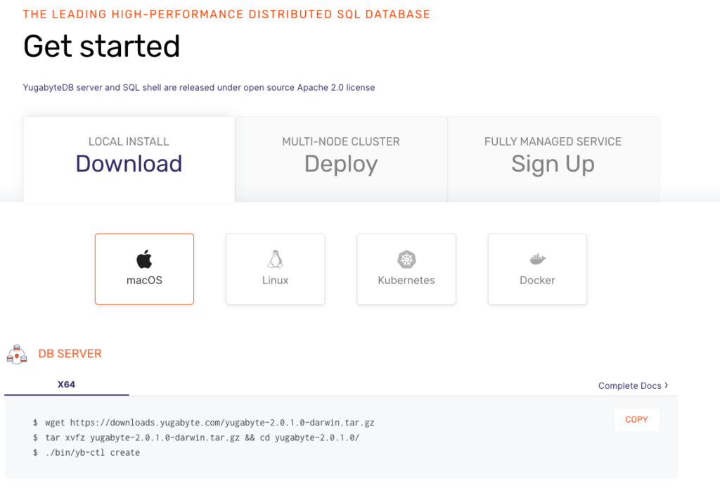 High performance distributed SQL by Yugabyte