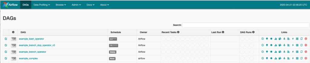 Refresh the Airflow web UI yugabytedb airflow example