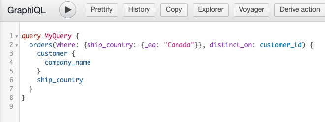 Distributed SQL GraphQL How To - retrieve a similar result as SQL in GraphQL