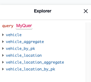 see the sample apps tables in the Hasura console yugabytedb gke distributed sql tutorial
