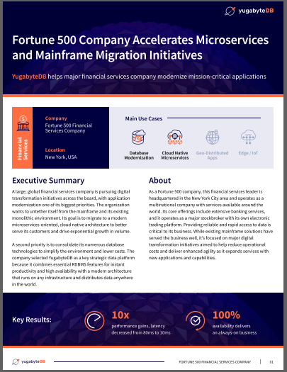 Fortune 500 Company Boosts Microservices and Mainframe Migration