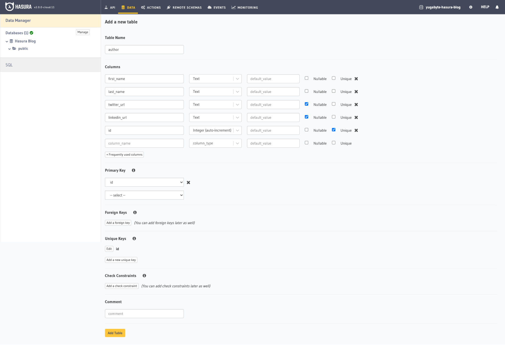 Yugabyte + Hasura Blog Image 1