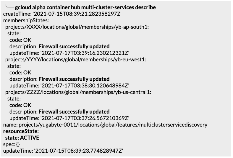 Verify the member status of the traffic director.