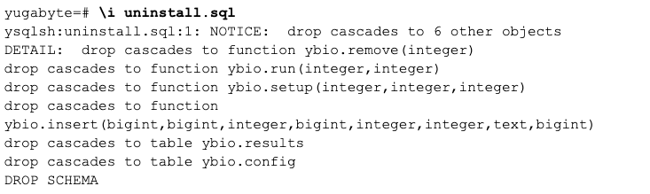 Flexible IO testing deinstall script.