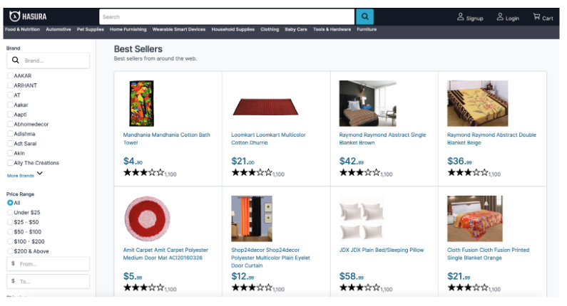 Sample retail application.