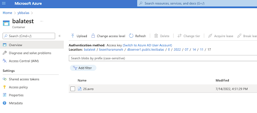 converted data into Avro format
