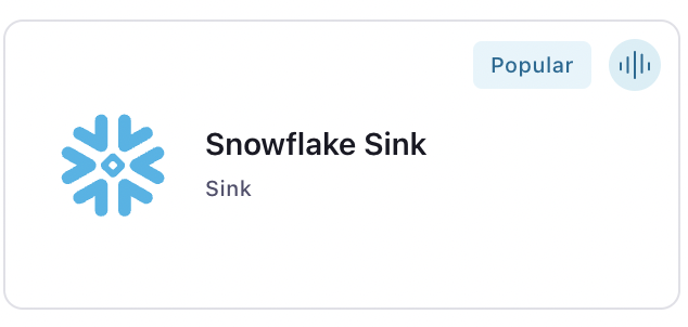 Snowflake Sink