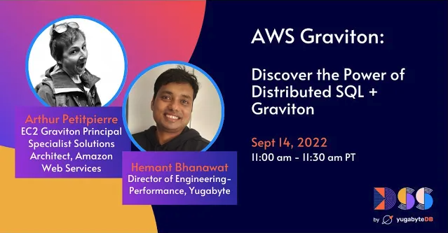 AWS Graviton YugabyteDB webcast - Play now