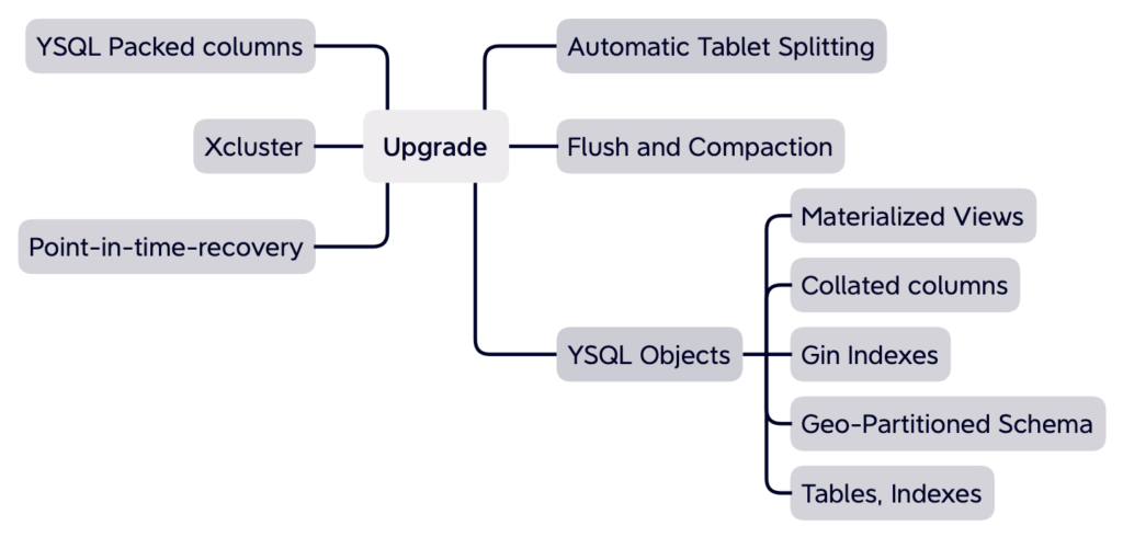 Cross-functional tests in combination with upgrade