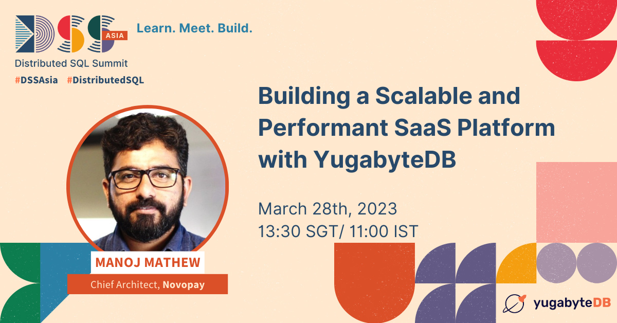 Register Now for Distributed SQL Summit Asia, 2023!