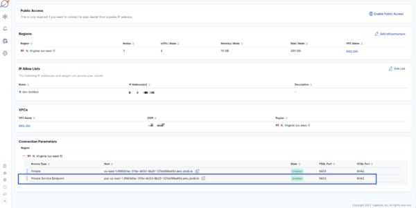 Secure and enterprise-ready networking with YugabyteDB Managed and AWS privatelink