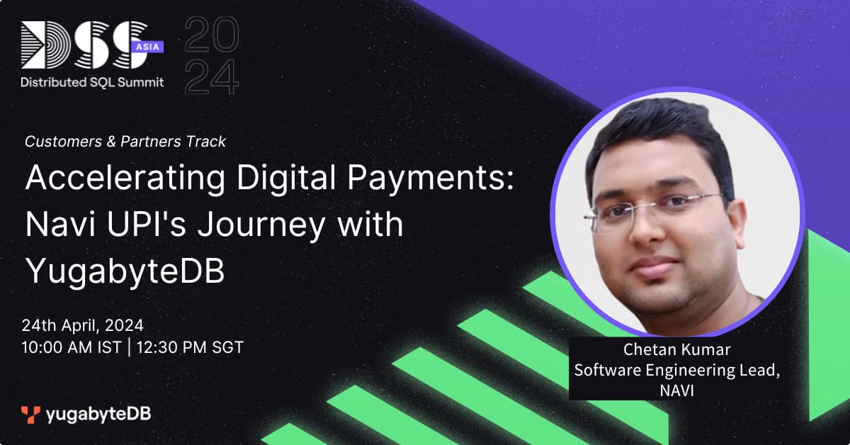 Register Now for Distributed SQL Summit Asia, 2024!