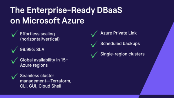 Why YugabyteDB is the DBaaS best suited for Azure