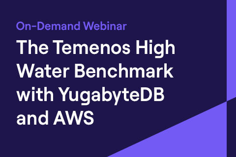 On-demand webinar: Temenos High Water Benchmark On-demand webinar: Temenos High Water Benchmark