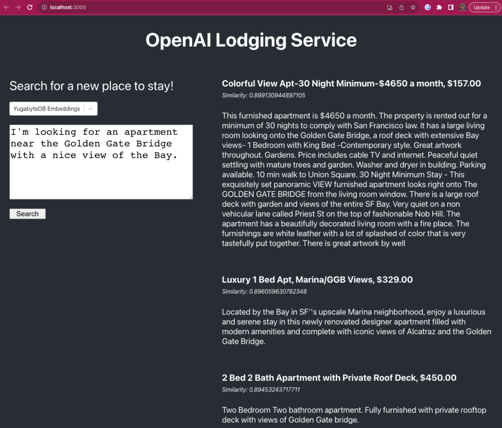 Open AI Lodging Service III