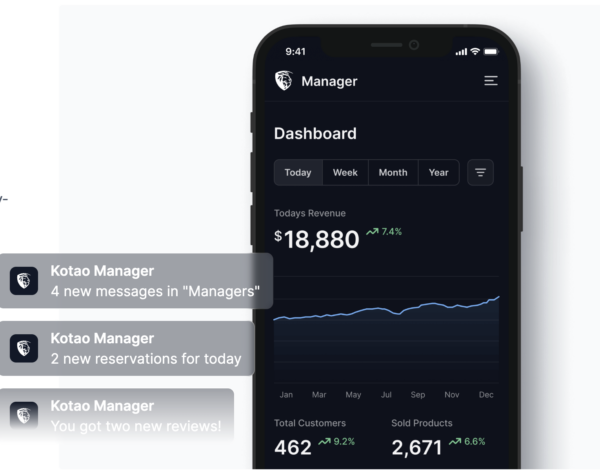 Kotao App mock-up
