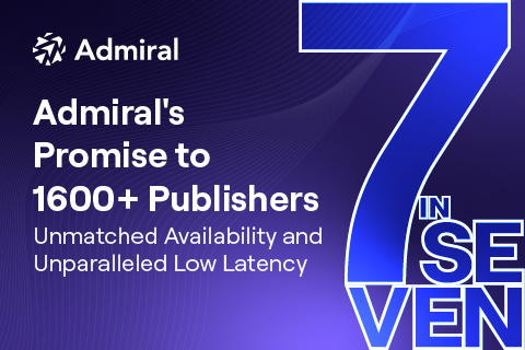 Admiral’s Promise to 1600+ Publishers: Unmatched Availability and Unparalleled Low Latency