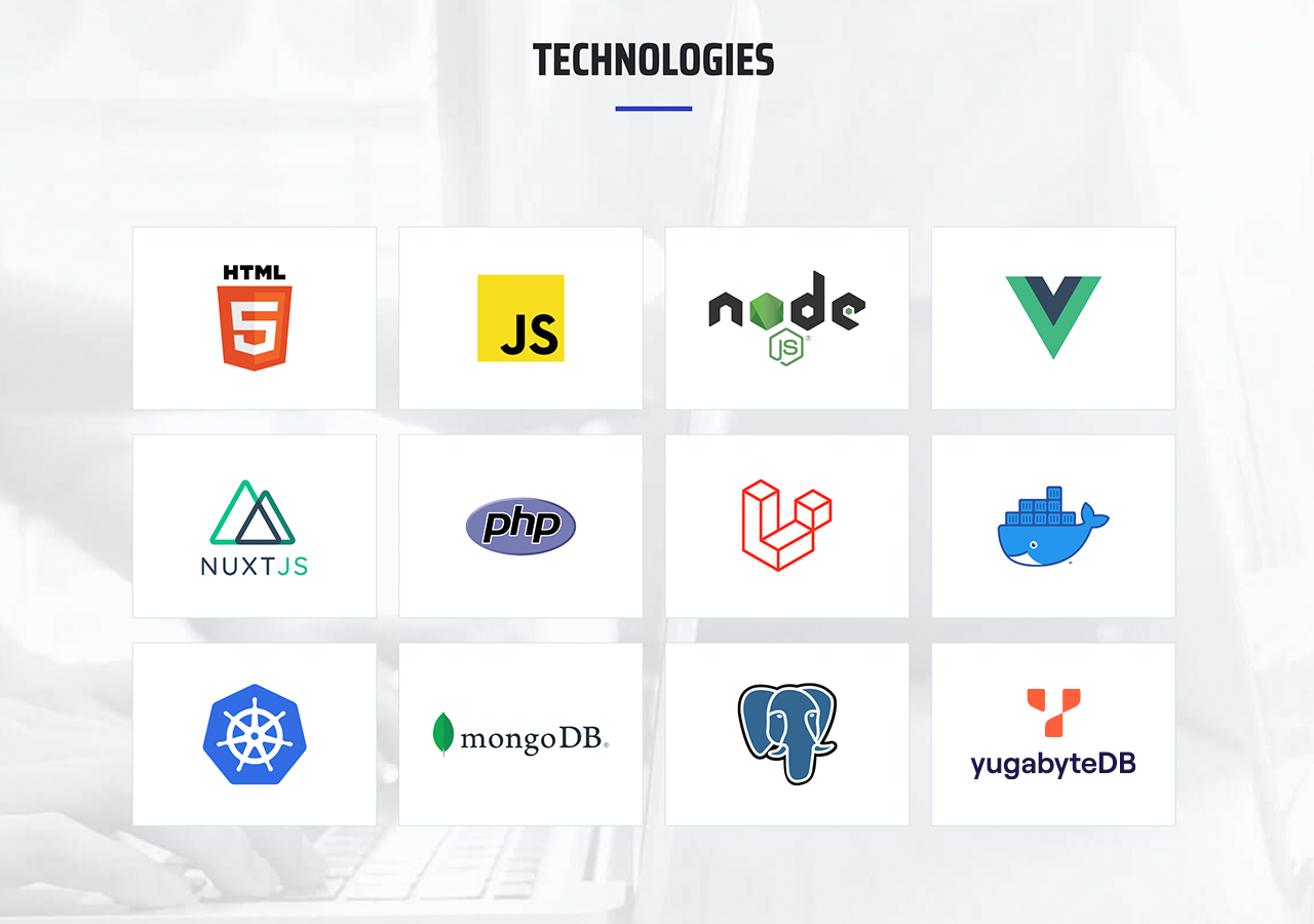 CCCI’s Technology Stack (sourced from the CCCI webpage)
