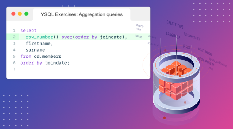 YSQL Exercises: Aggregation queries