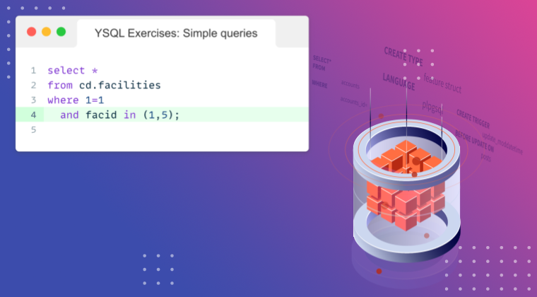 YSQL Exercises: Simple queries