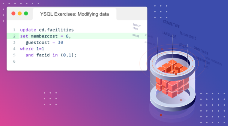 YSQL Exercises: Modifying data