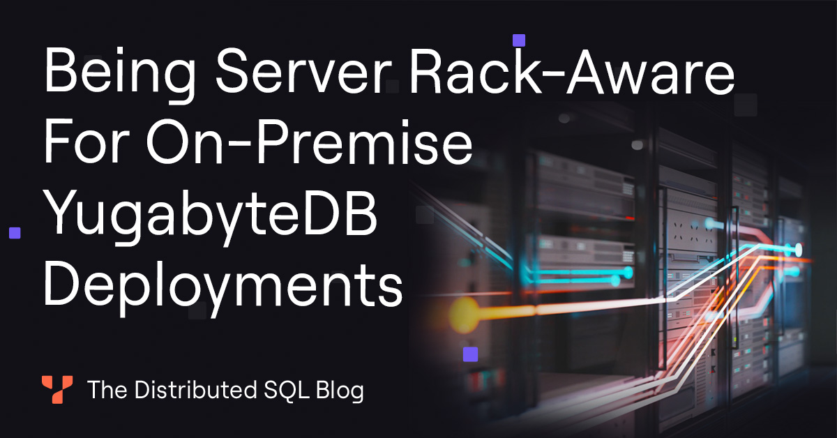 How to Be ServerRack Aware for OnPremise Deployment