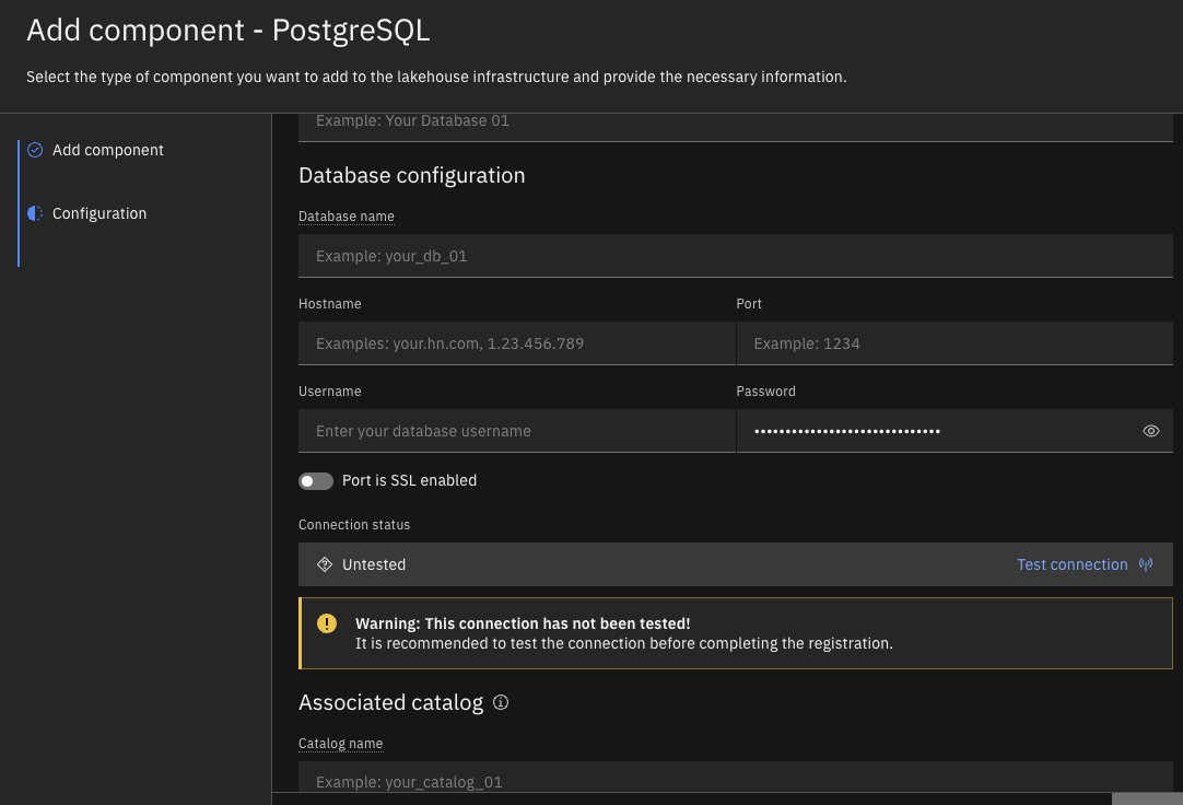 Data Source - YugabyteDB Connection Details (using PostgreSQL)