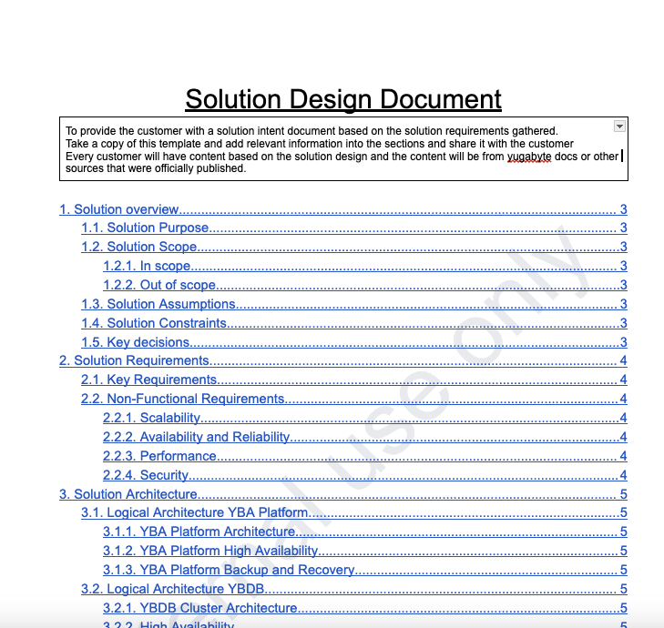 Solution Design Document Solution Design Document
