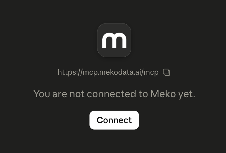 Add Custom Connector 'Meko'