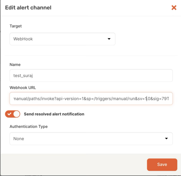 Edit Alert Channel
